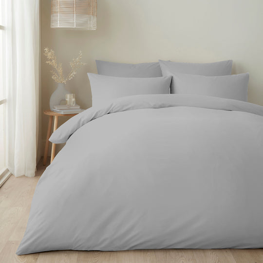 Appletree Pure Cotton Duvet Cover Set in Silver