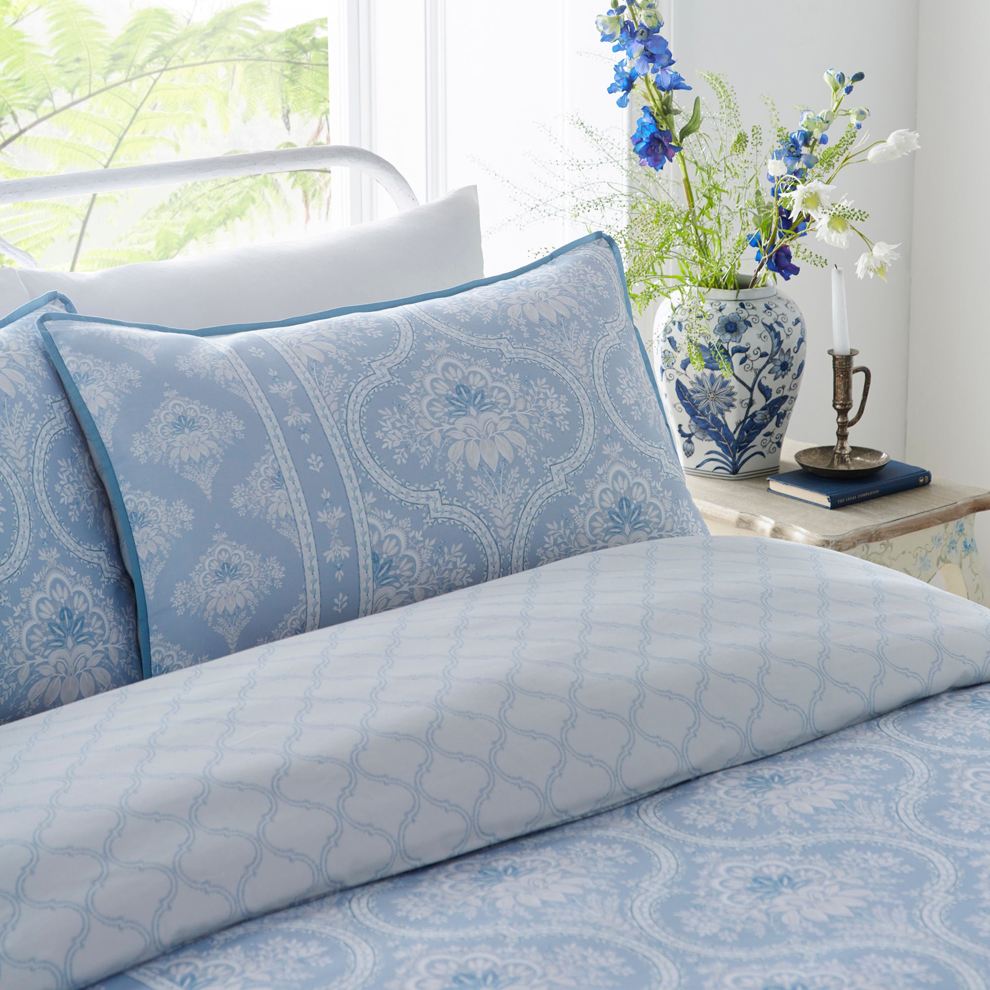 Alexia Duvet Cover Set by Appletree Heritage in Blue - Duvet Cover Set - Appletree Heritage