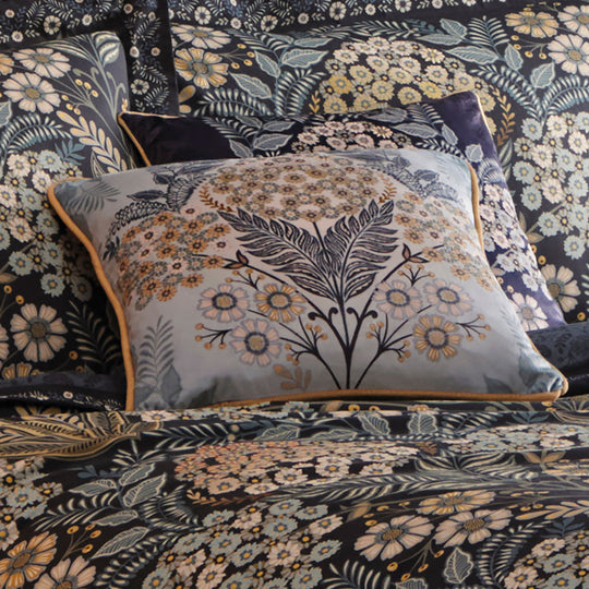 Evelina Cushion in Navy 43 x 43cm