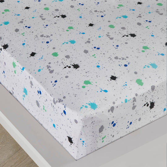 Game Glow 28cm Deep Fitted Bed Sheet in Grey
