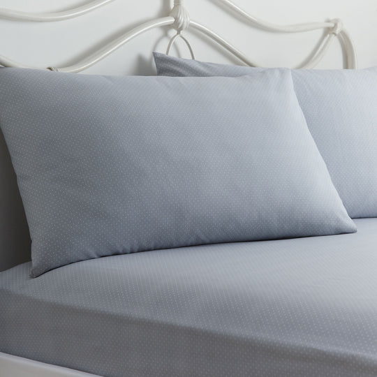 Kristen 28cm Deep Fitted Bed Sheet Set in Grey