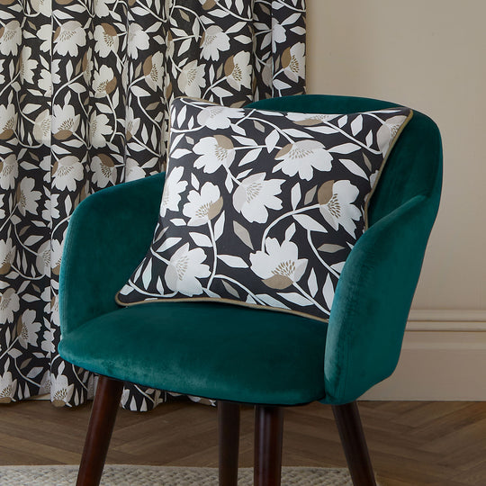 Luna Cushion in Black 43 x 43cm