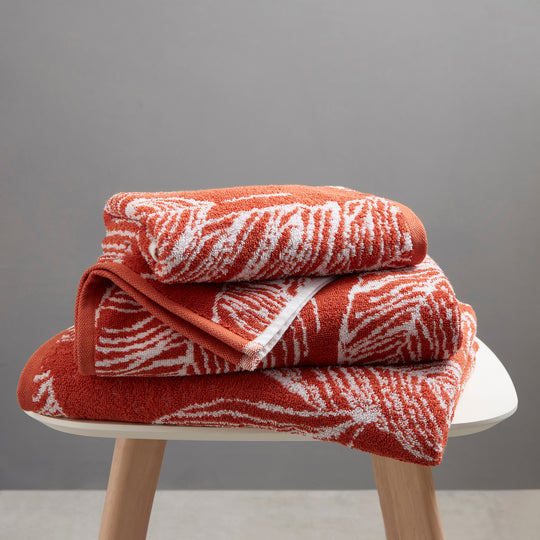 Matteo Towels in Terracotta