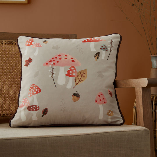 Woodland Dreams Cushion in Chocolate 43 x 43cm