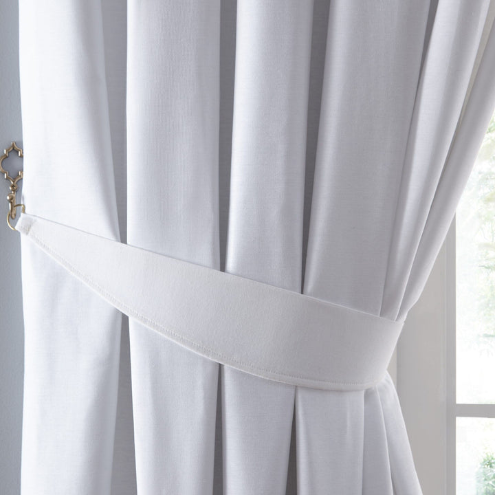 Dijon Pair Of Curtain Tiebacks by Fusion in White 26