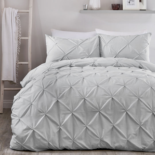 Lara Duvet Cover Set in Silver