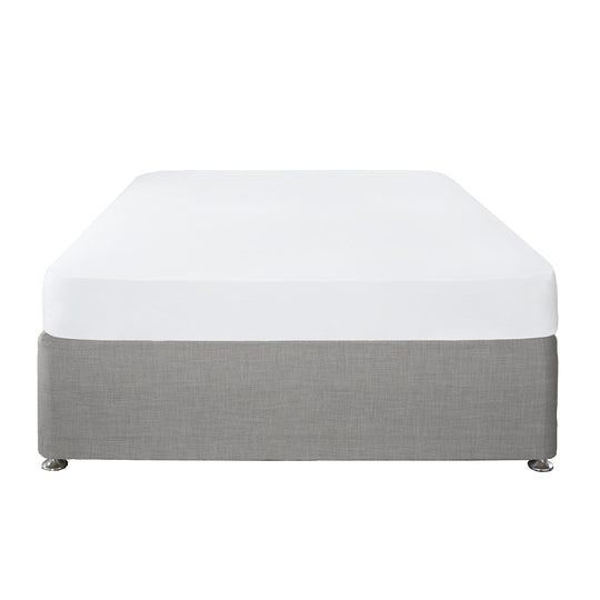 Plain Dye 32cm Deep Fitted Bed Sheet in White
