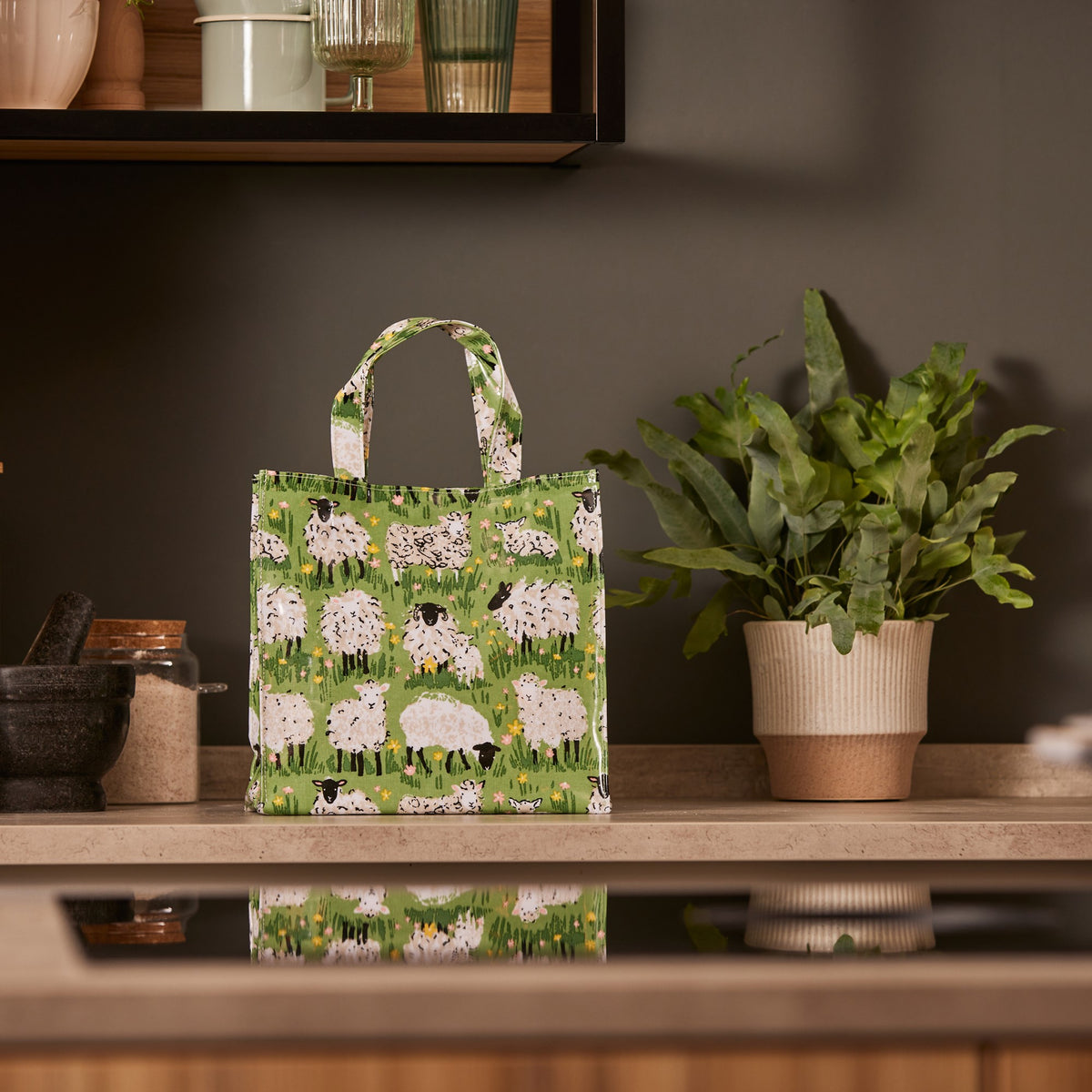 Ulster Weavers Wildflowers PVC Coated Tote Bag Small in Multi