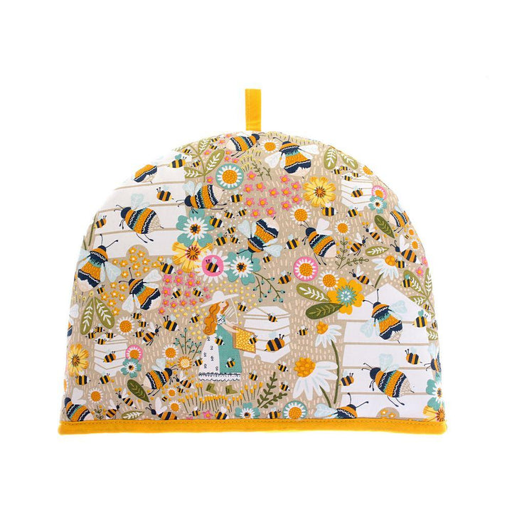 Ulster Weavers Tea Cosy - Bee Keeper (100% Cotton Outer; 100% Polyester wadding; CE marked, Yellow, 6 Cup Teapot) - Tea Cosy - Ulster Weavers