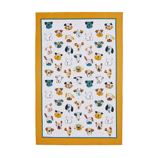 Mutley Crew Cotton Tea Towel in Multicolour