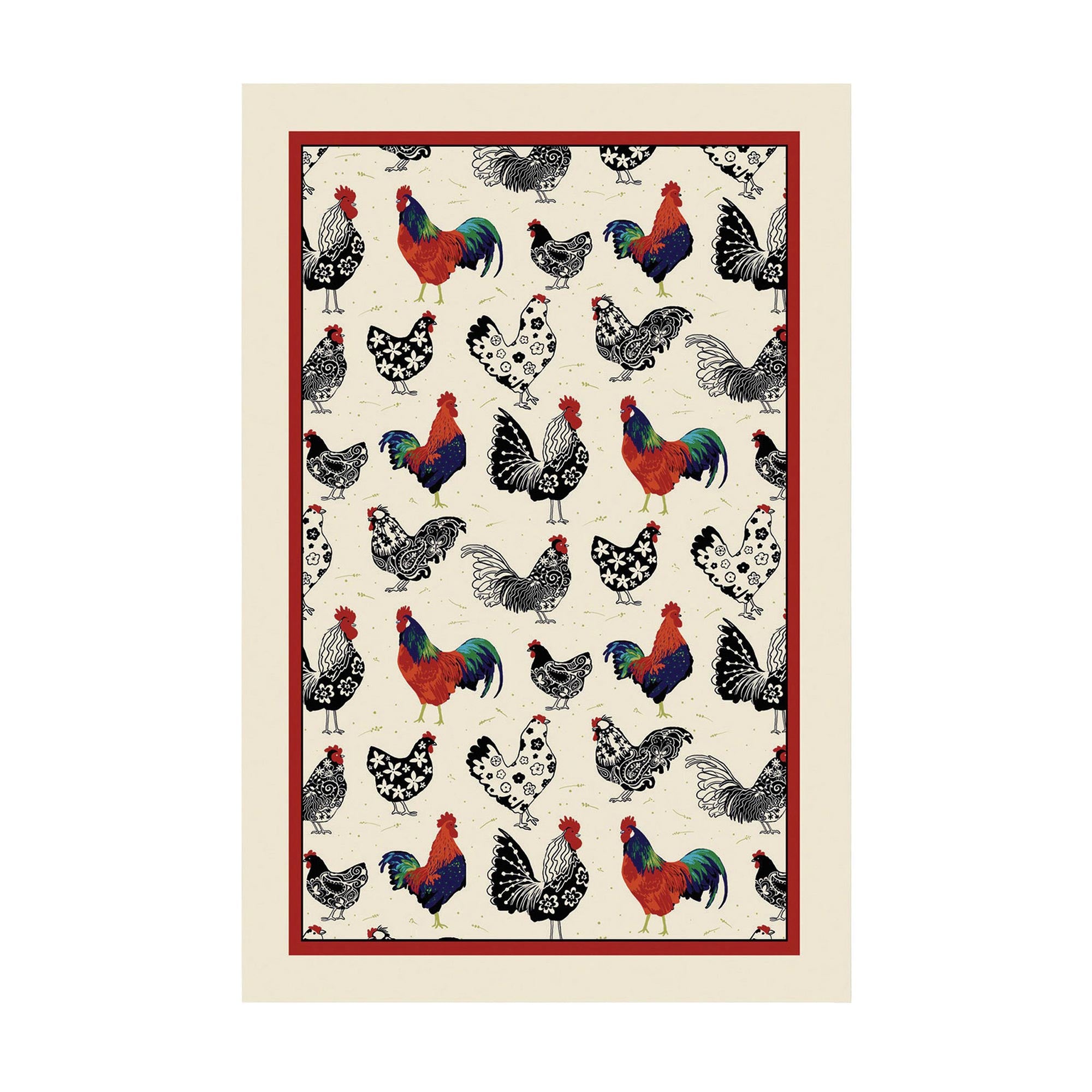 Ulster Weavers Strofinaccio In Cotone Con Fagiano Del Bosco - 73x48 Cm - Multicolore
