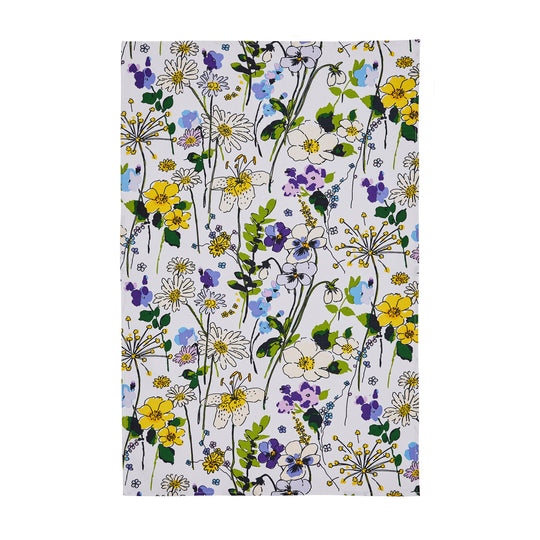 Wildflowers Cotton Tea Towel in Multicolour