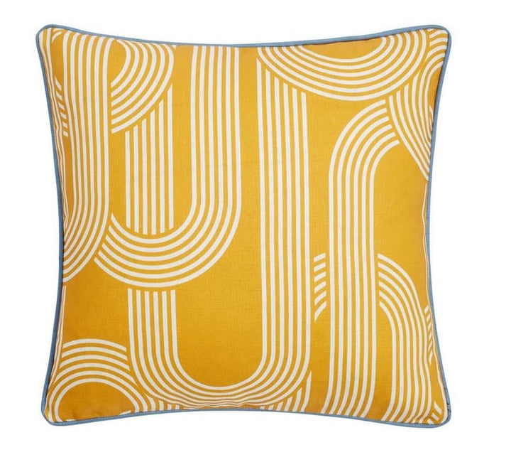 Ulster Weavers Limelight Linen Cushion (50cm x 50cm, Ochre Yellow) - Filled Cushion - Ulster Weavers