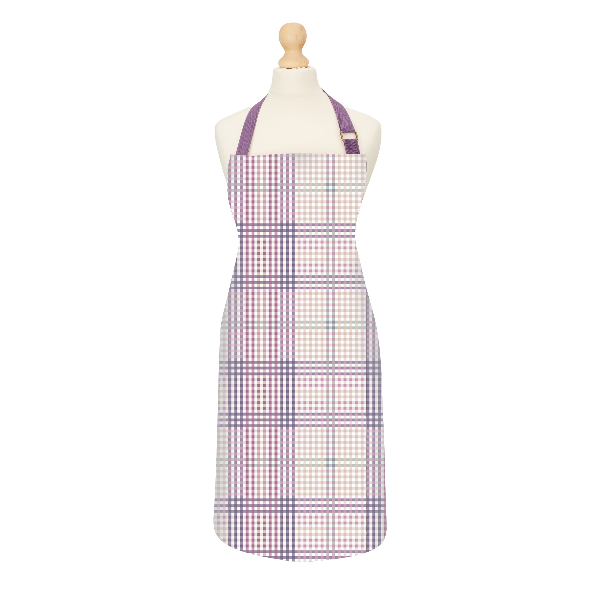 Ulster Weavers Cotton Apron - Mourne Heather Check Purple - Apron - Ulster Weavers