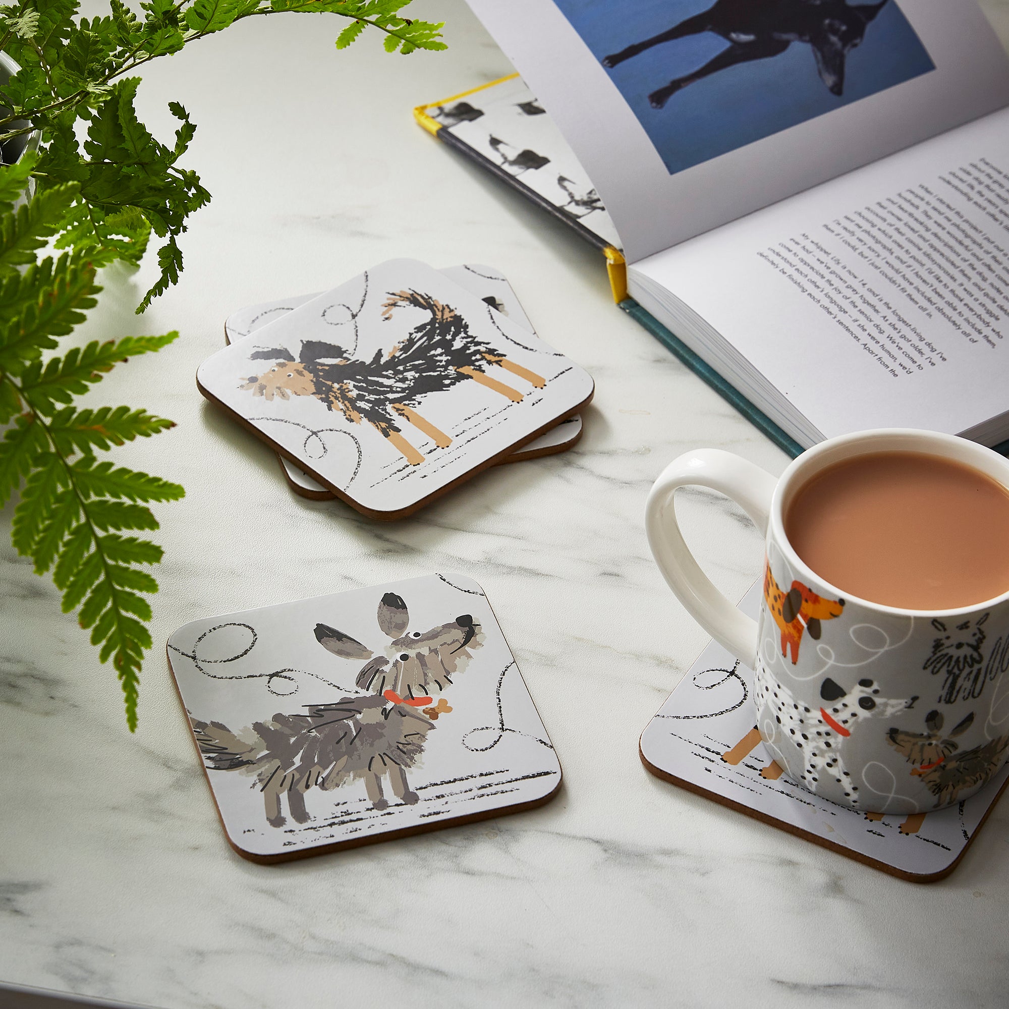 Ulster Weavers Dog Days Mug - New Bone China One Size in Grey - Mug - Ulster Weavers