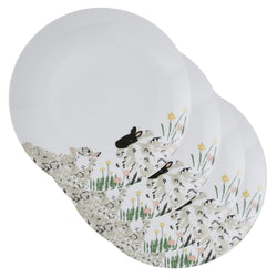 Ulster Weavers Woolly Sheep Dinner Plate - Porcelain - 4 Pack One Size in White - Plates - Ulster Weavers