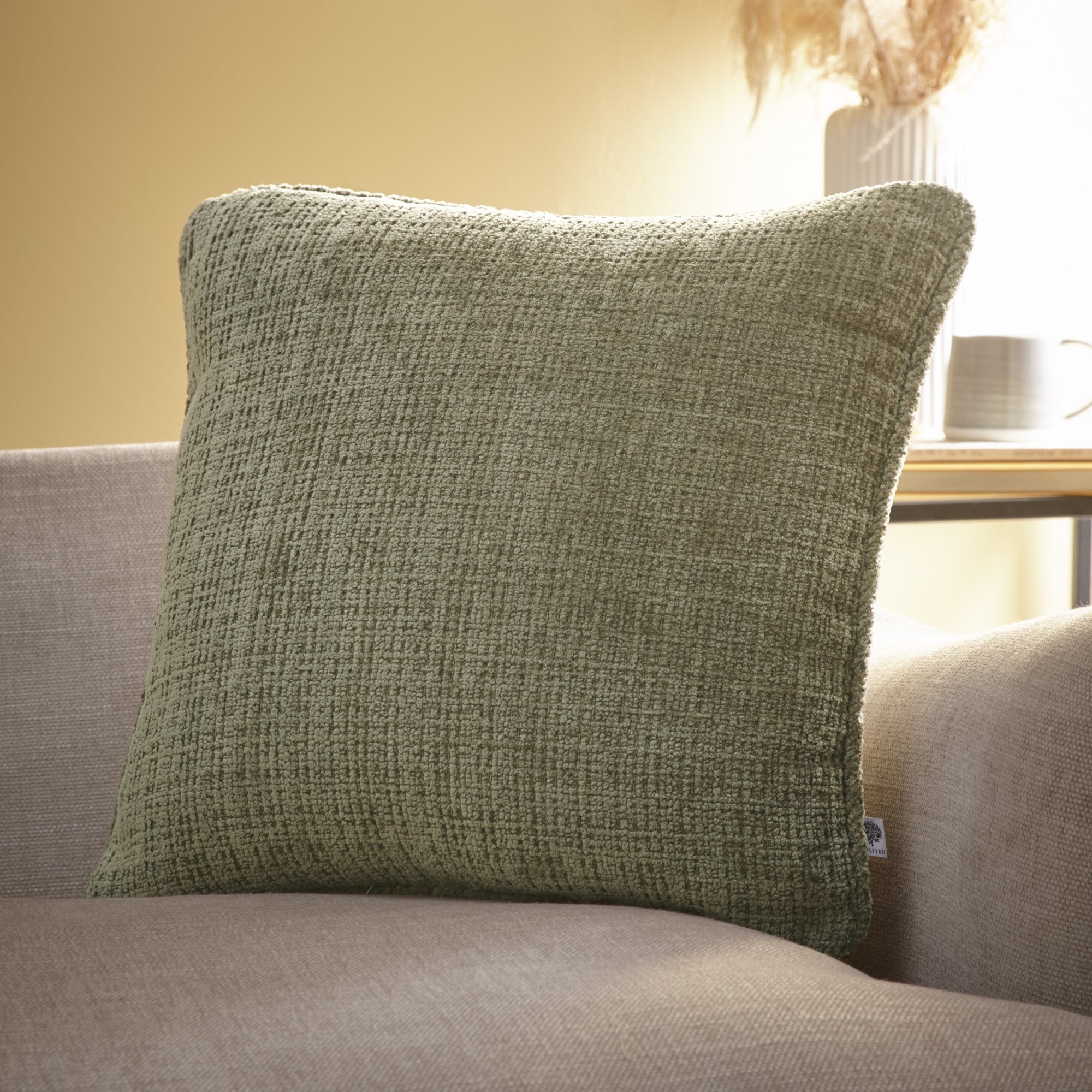 Alba Cushion by Appletree Loft in Green 43 x 43cm - Cushion - Appletree Loft
