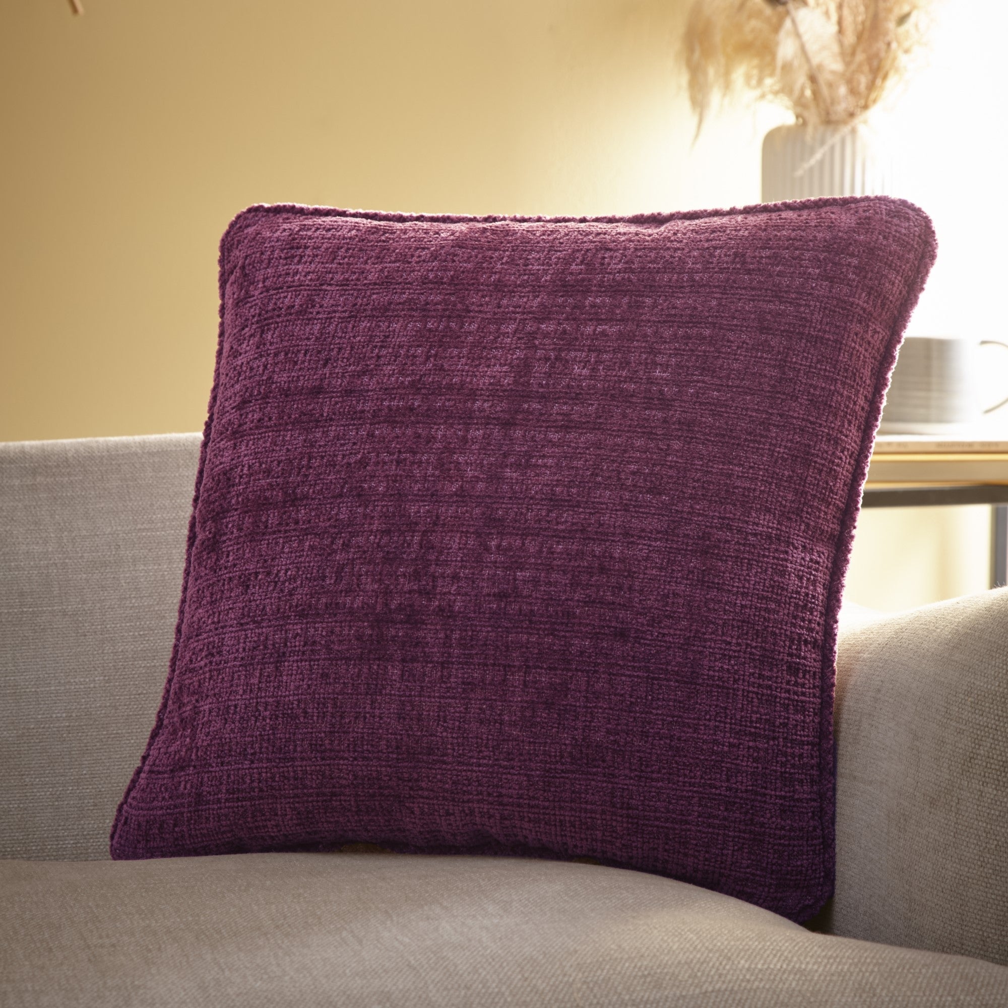 Alba Cushion by Appletree Loft in Wine 43 x 43cm - Cushion - Appletree Loft