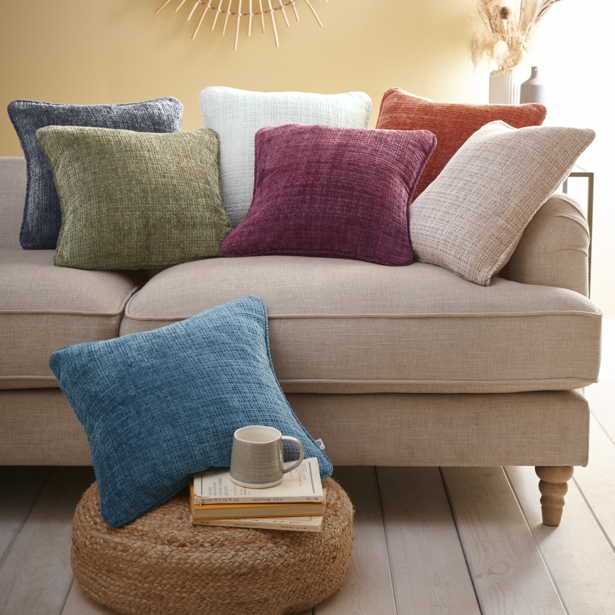 Alba Cushion by Appletree Loft in Terracotta 43 x 43cm - Cushion - Appletree Loft