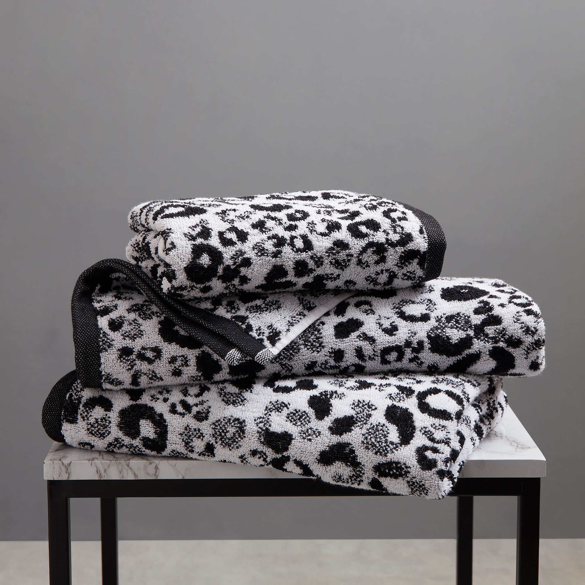 Zebra print bath towels hotsell