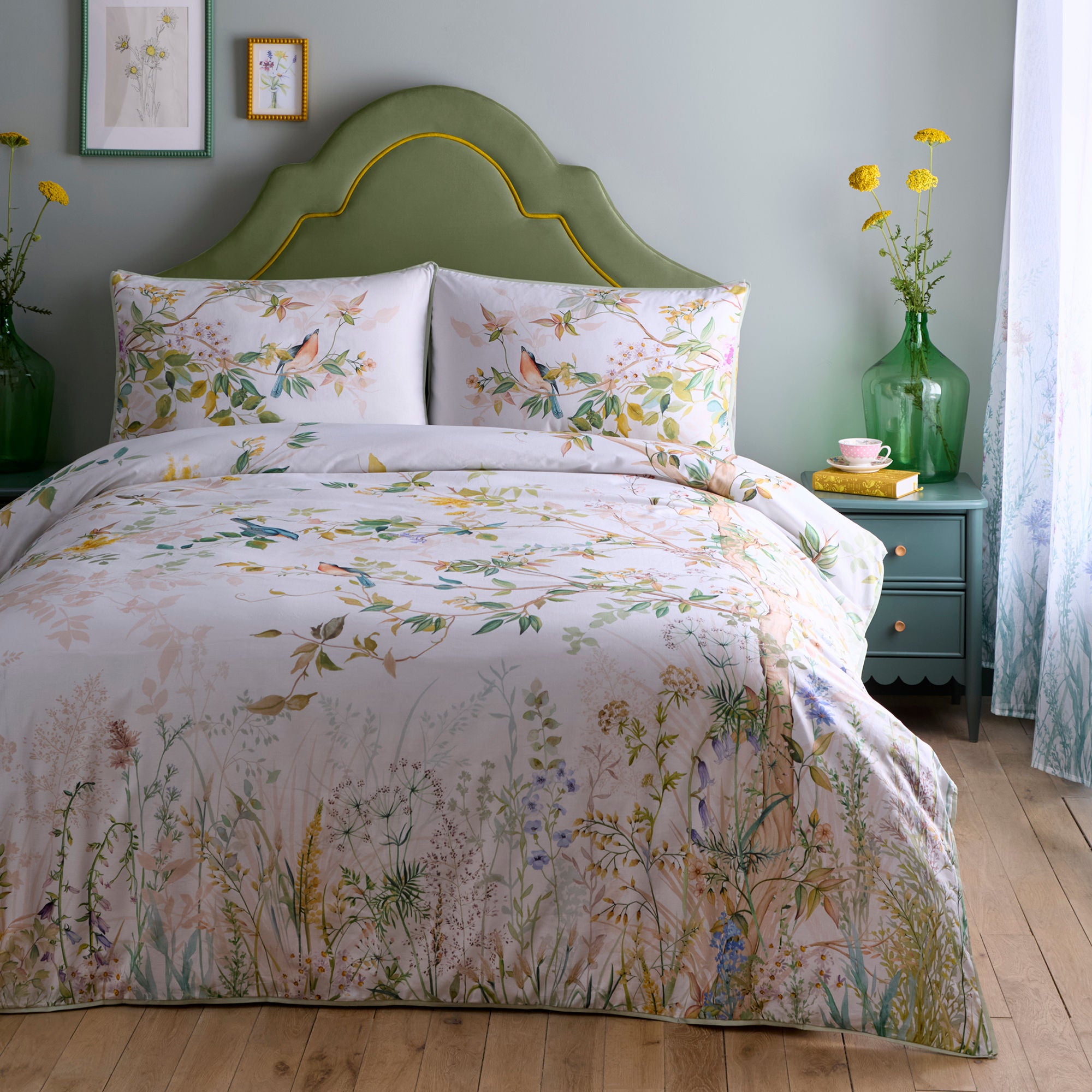 Arianna Duvet Cover Set by Appletree Heritage in Natural - Duvet Cover Set - Appletree Heritage