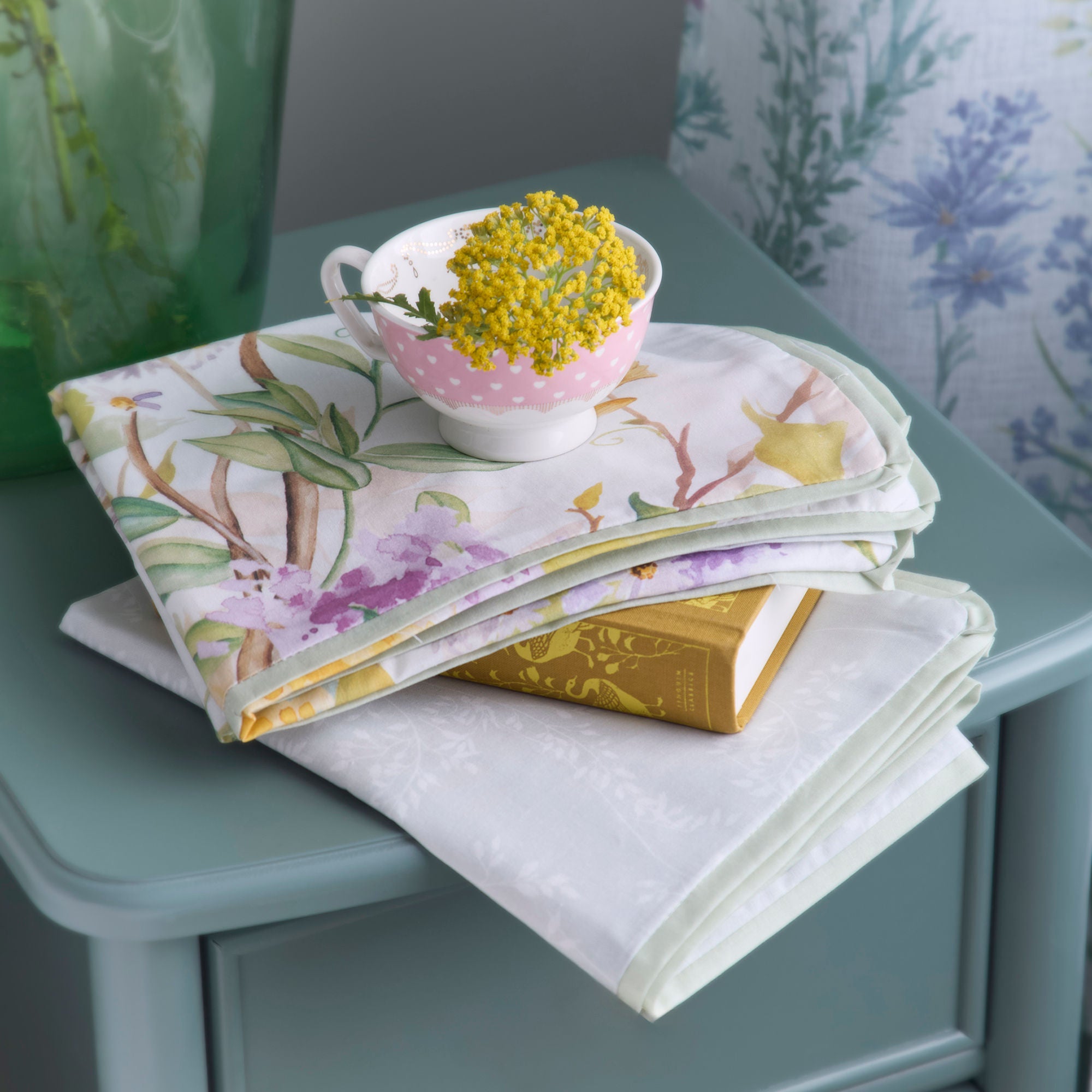 Arianna Duvet Cover Set by Appletree Heritage in Natural - Duvet Cover Set - Appletree Heritage
