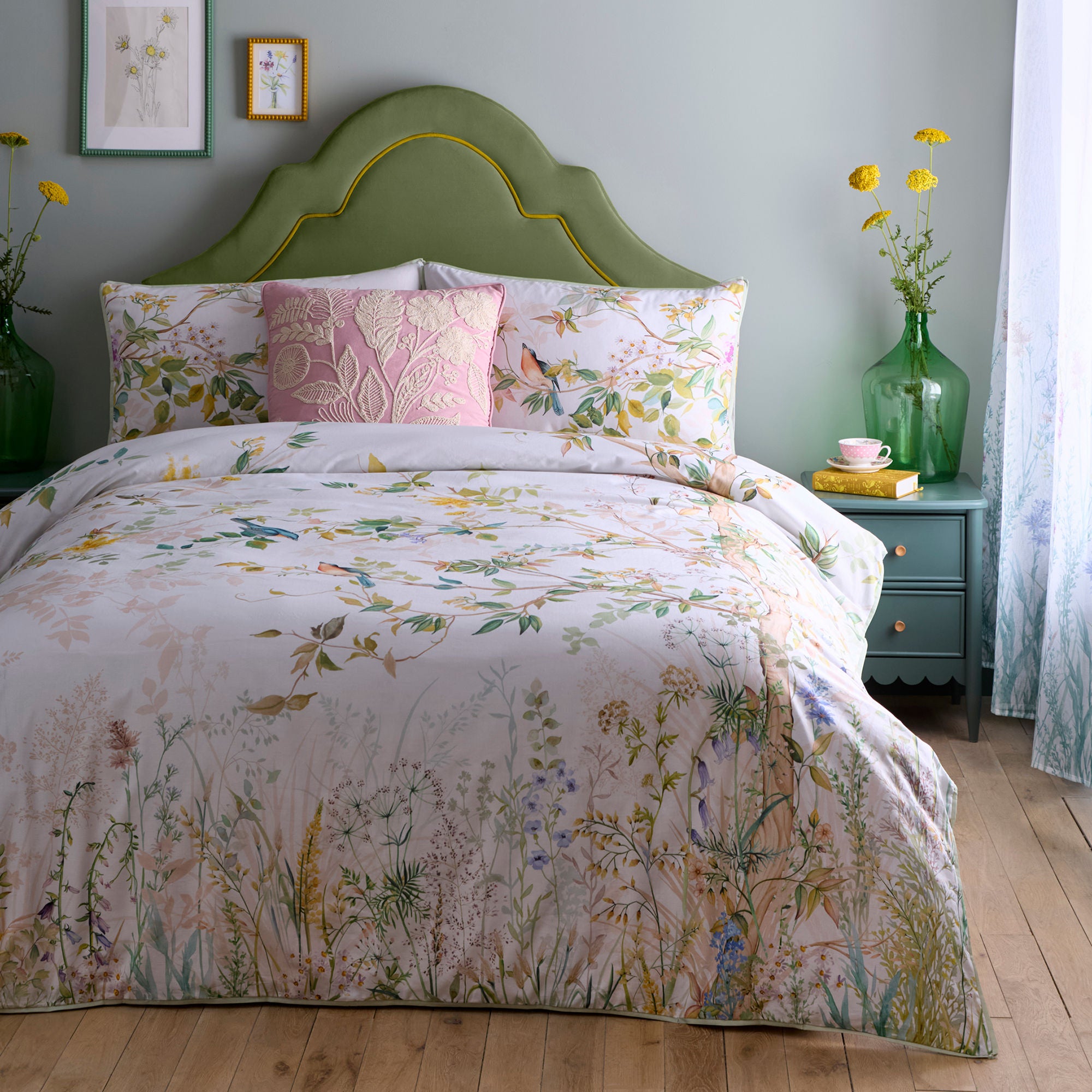 Arianna Duvet Cover Set by Appletree Heritage in Natural - Duvet Cover Set - Appletree Heritage