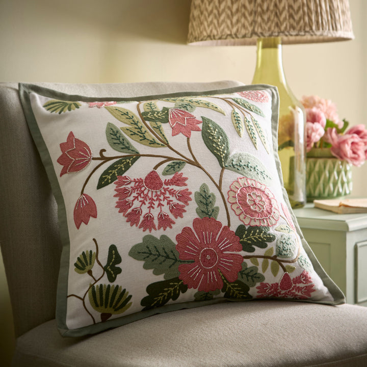 Aurelia Cushion in Green 43 x 43cm - Cushion - Appletree