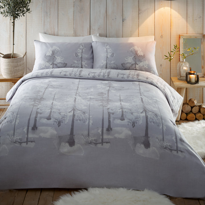 Alaska Duvet Cover Set by Appletree Hygge in Grey - Duvet Cover Set - Appletree Hygge