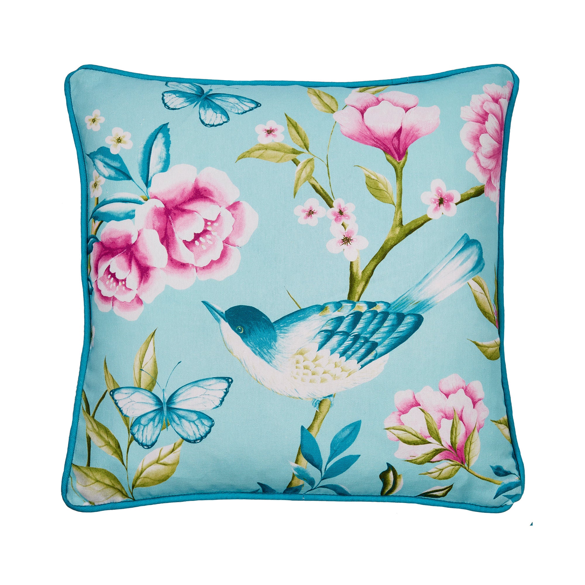 Amelle Outdoor Cushion by Dreams & Drapes Design in Blue 43 x 43cm - Cushion - Dreams & Drapes Design