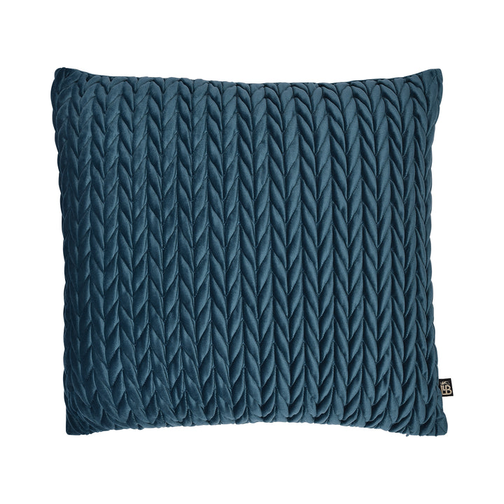Amory Cushion by Laurence Llewelyn-Bowen in Teal 43 x 43cm - Cushion - Laurence Llewelyn-Bowen