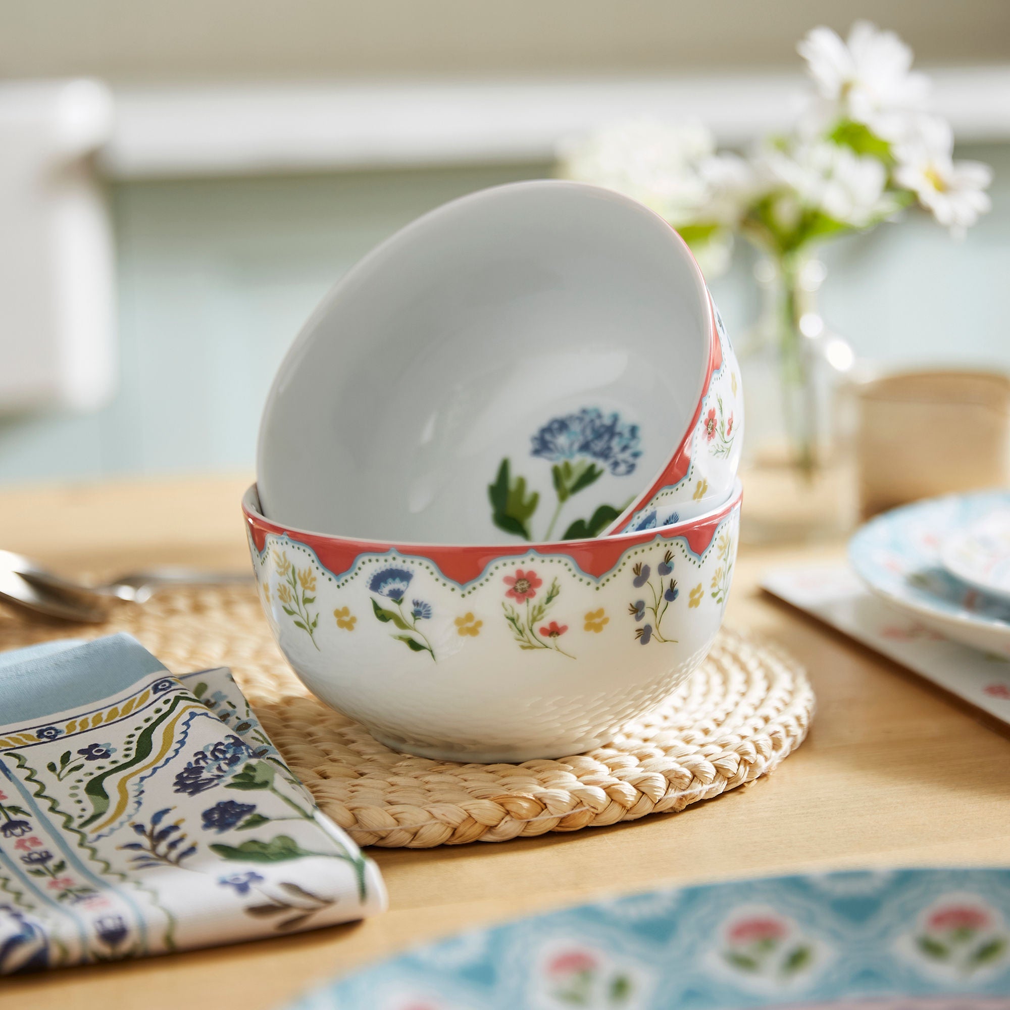 Ulster Weavers Boho Floral Bowl - Porcelain  One Size in Multi - Bowls - Ulster Weavers