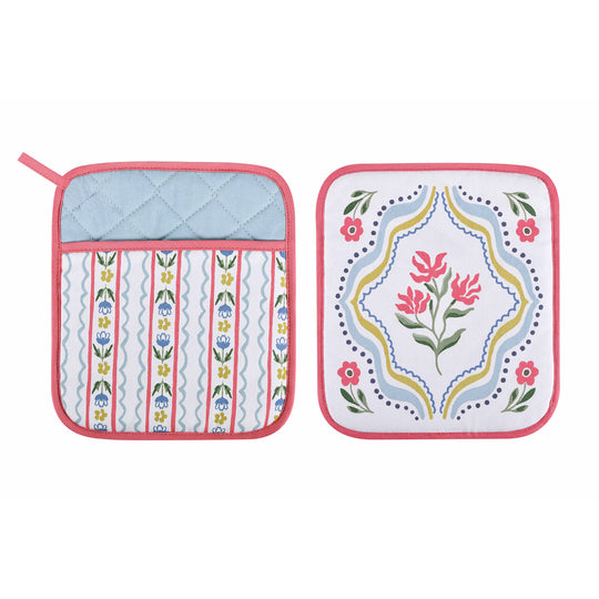 Boho Floral Pot Mitt in Multicolour