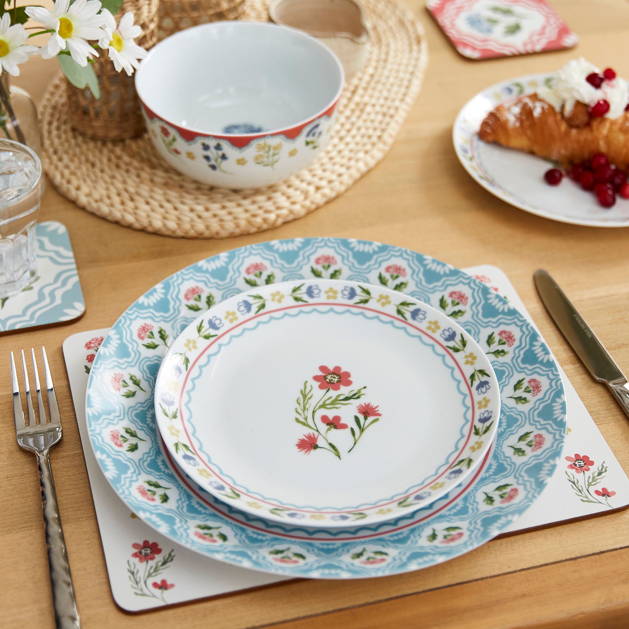 Ulster Weavers Boho Floral Side Plate - Porcelain One Size in Multi - Plates - Ulster Weavers