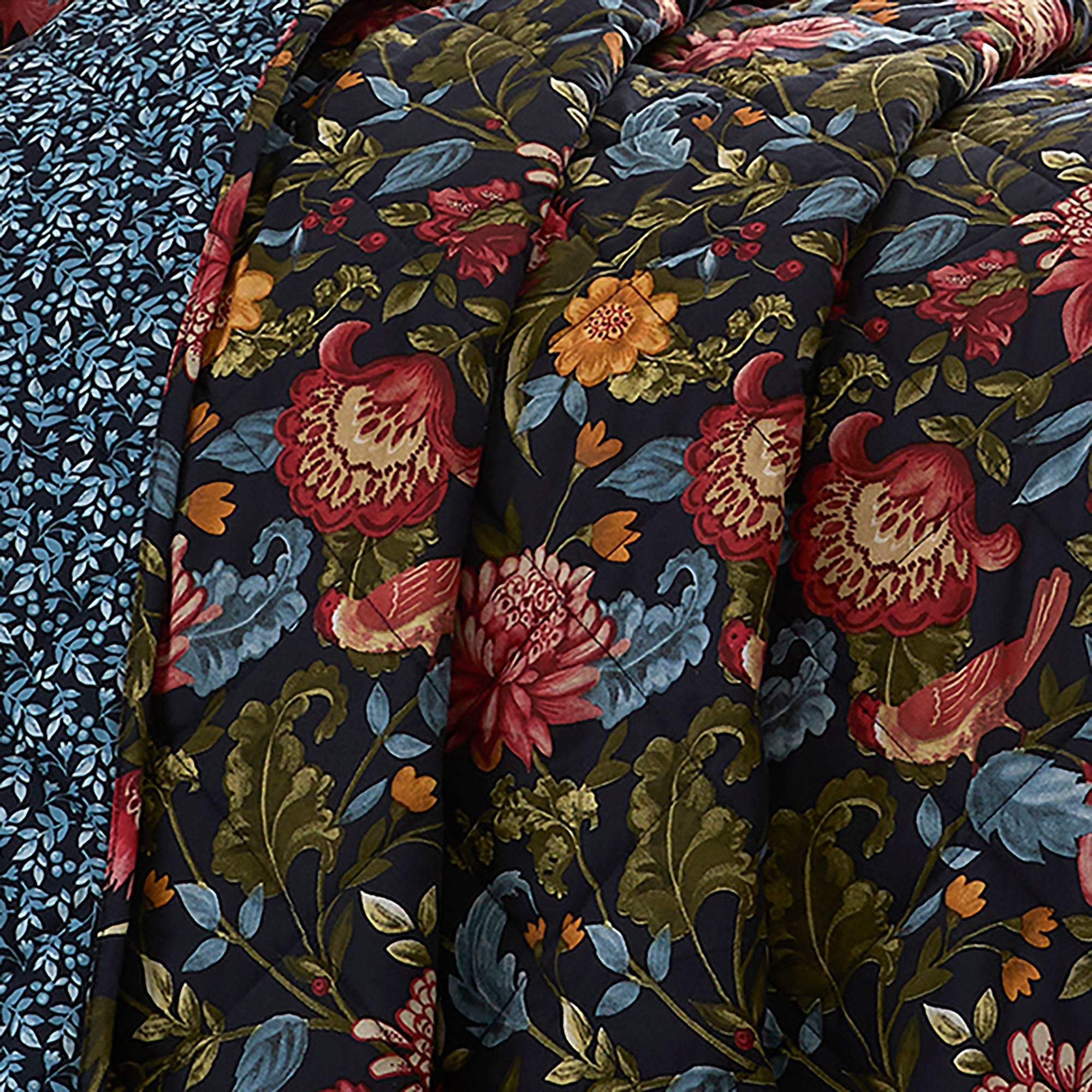 Bejewelled Bedspread in Navy 200 x 230cm - Bedspread - Dreams & Drapes