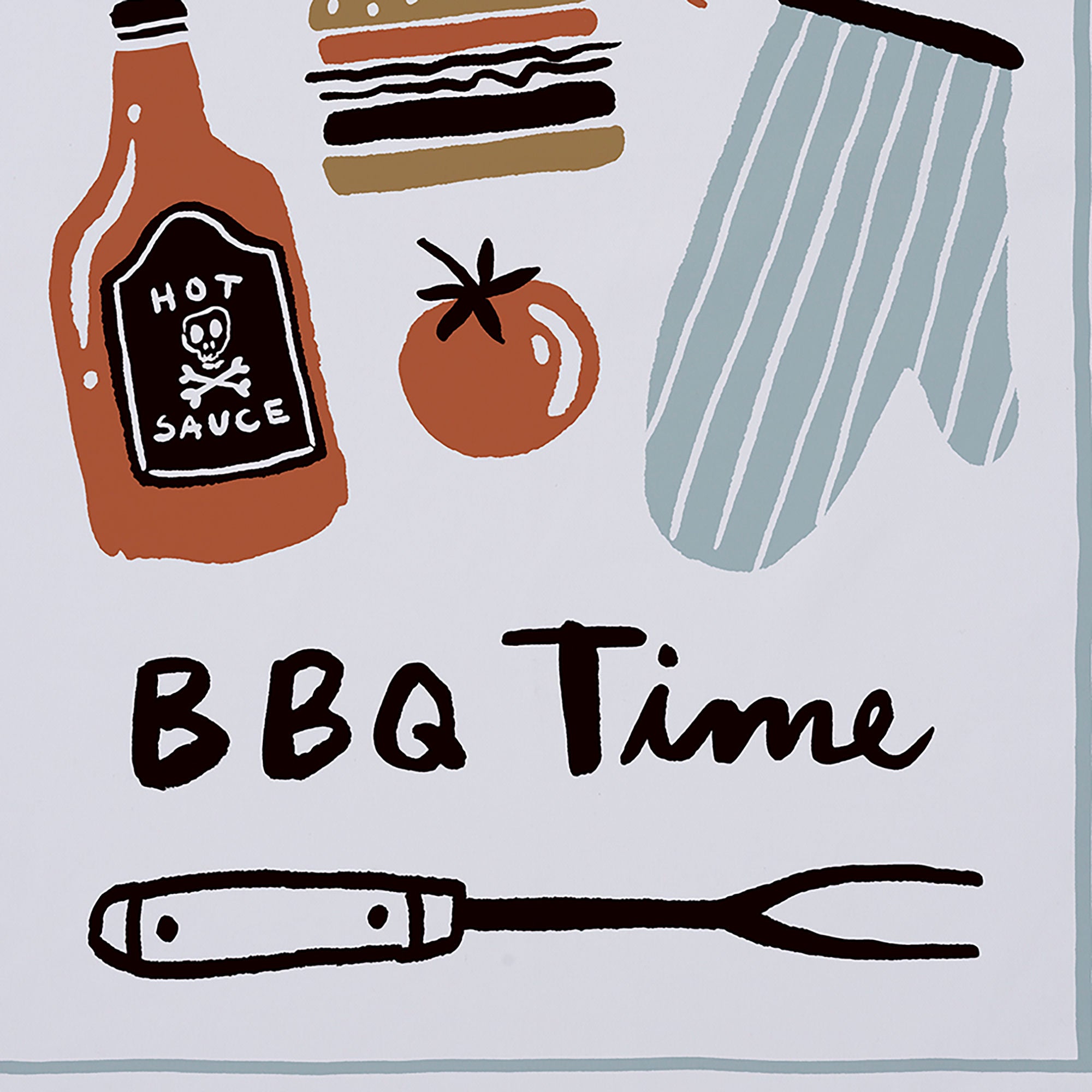 Ulster Weavers BBQ Time Tea Towel - Cotton One Size in Multi - Tea Towel - Ulster Weavers