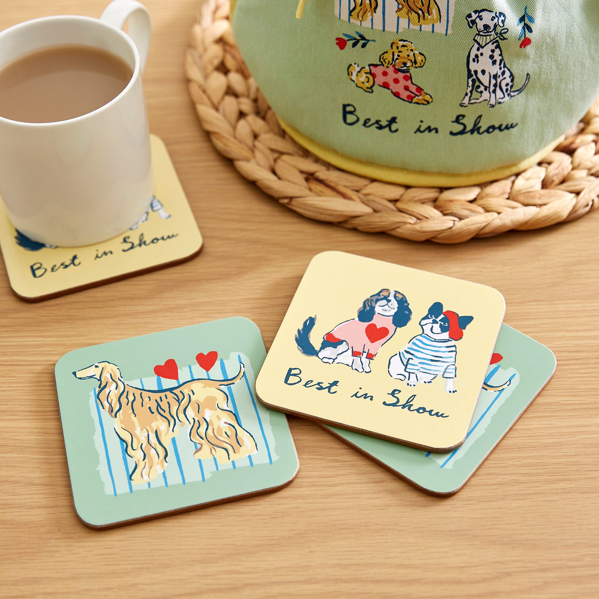 Ulster Weavers Best In Show Coasters - 4 Pack One Size in Multi - Coaster - Ulster Weavers