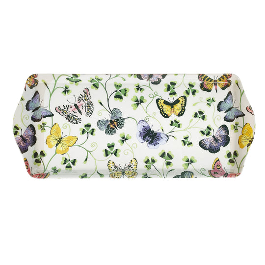Butterfly Grove Small Serving Tray in Blue