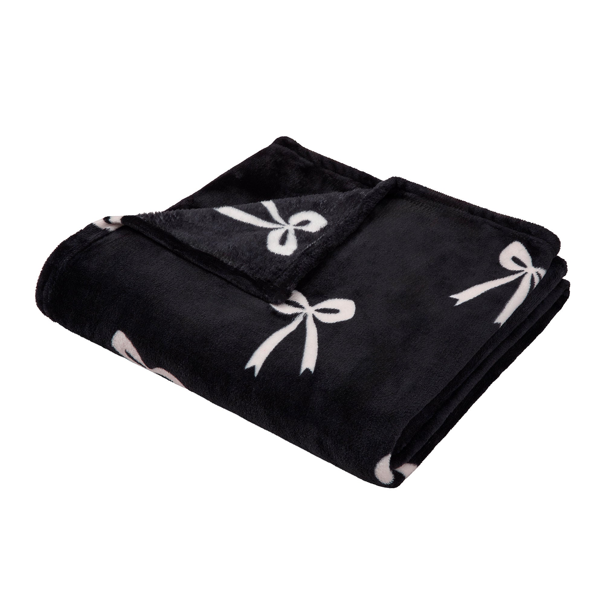 Bows Throw in Monochrome 120 x 150cm - Throw - Fusion Snug