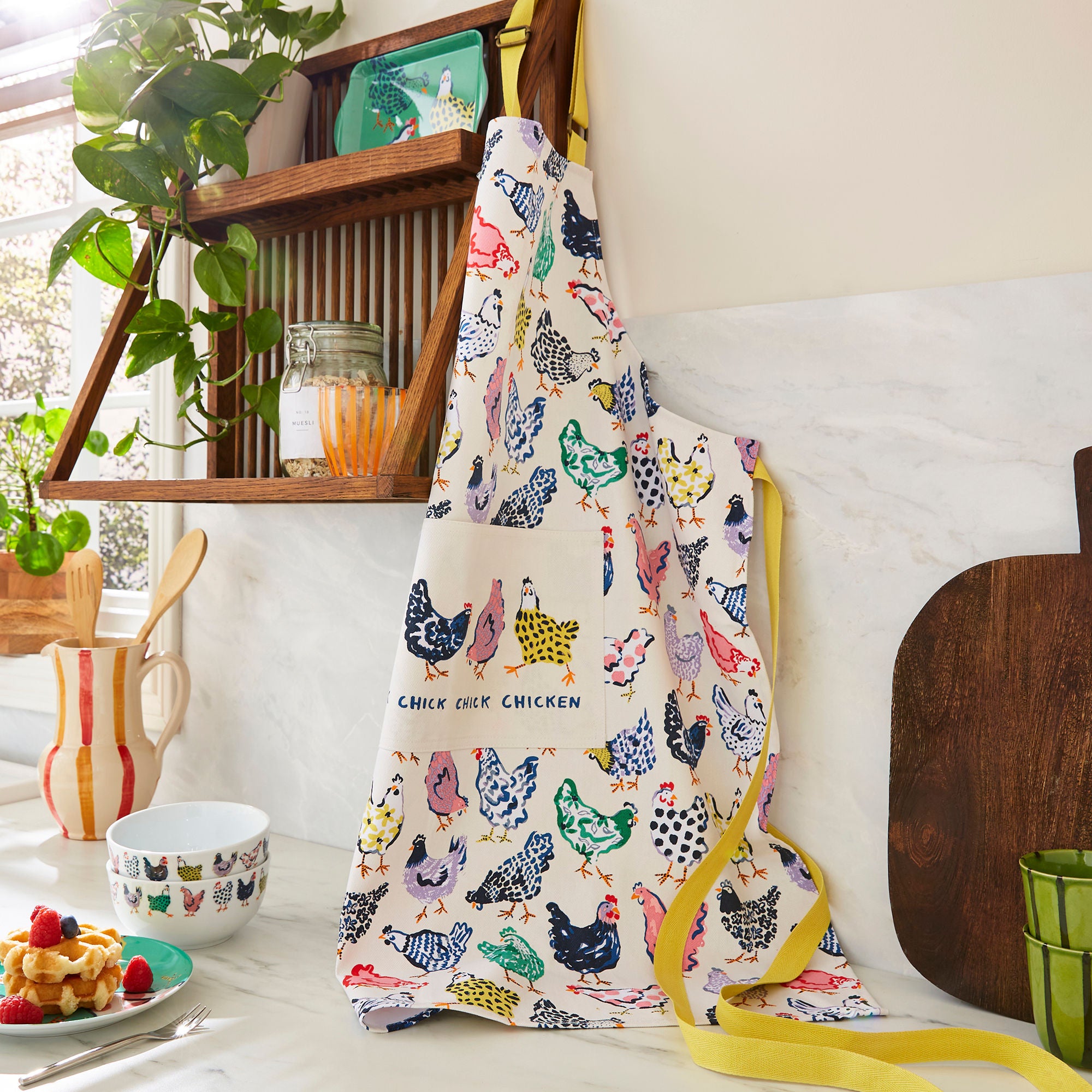 Chick Chicken Cotton Apron in Yellow - Apron - Ulster Weavers