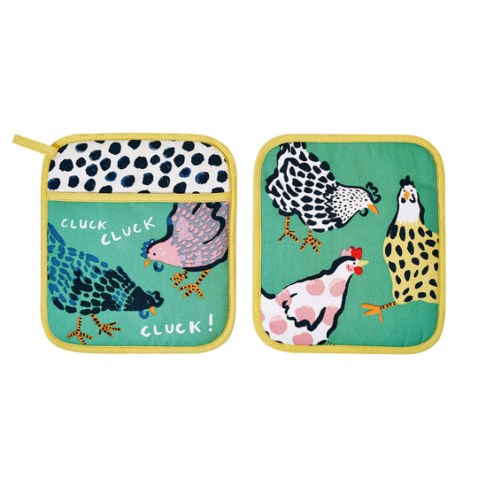 Chick Chicken Pot Mitt in Yellow