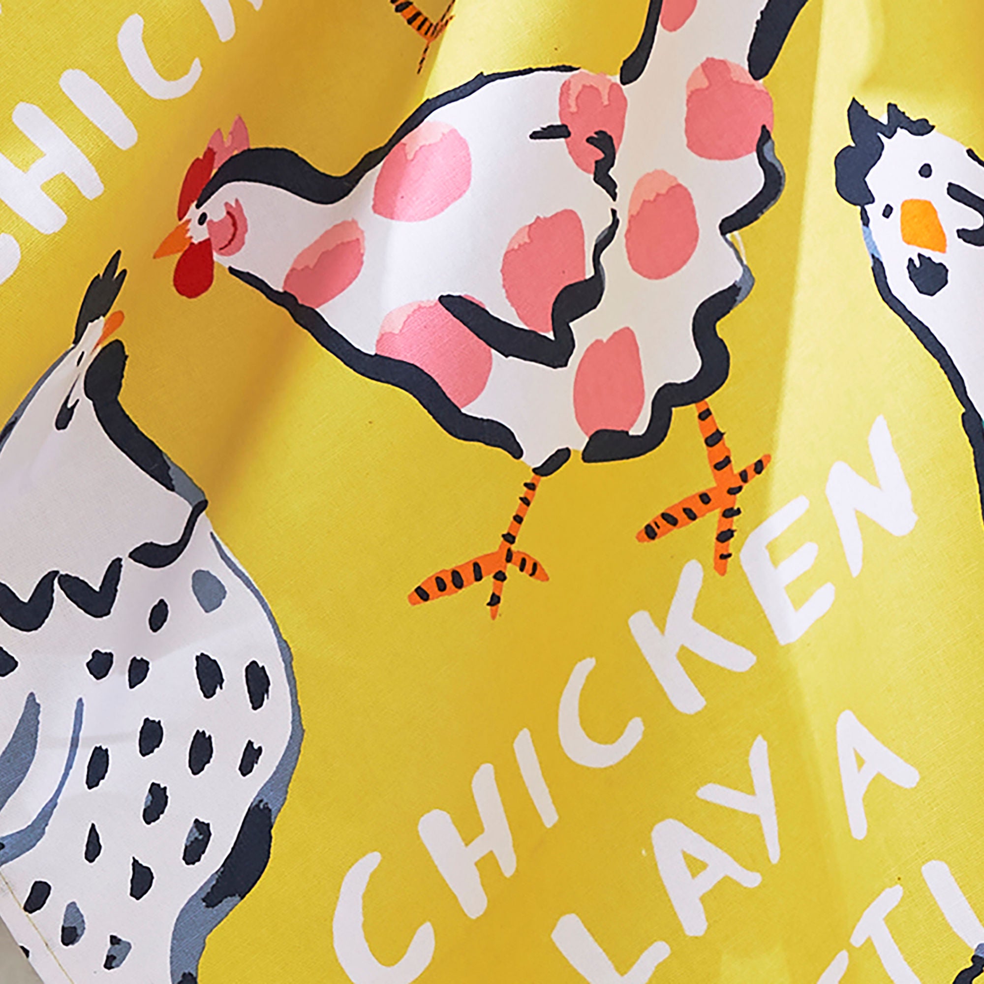 Chick Chicken Cotton Tea Towel in Yellow - Tea Towel - Ulster Weavers