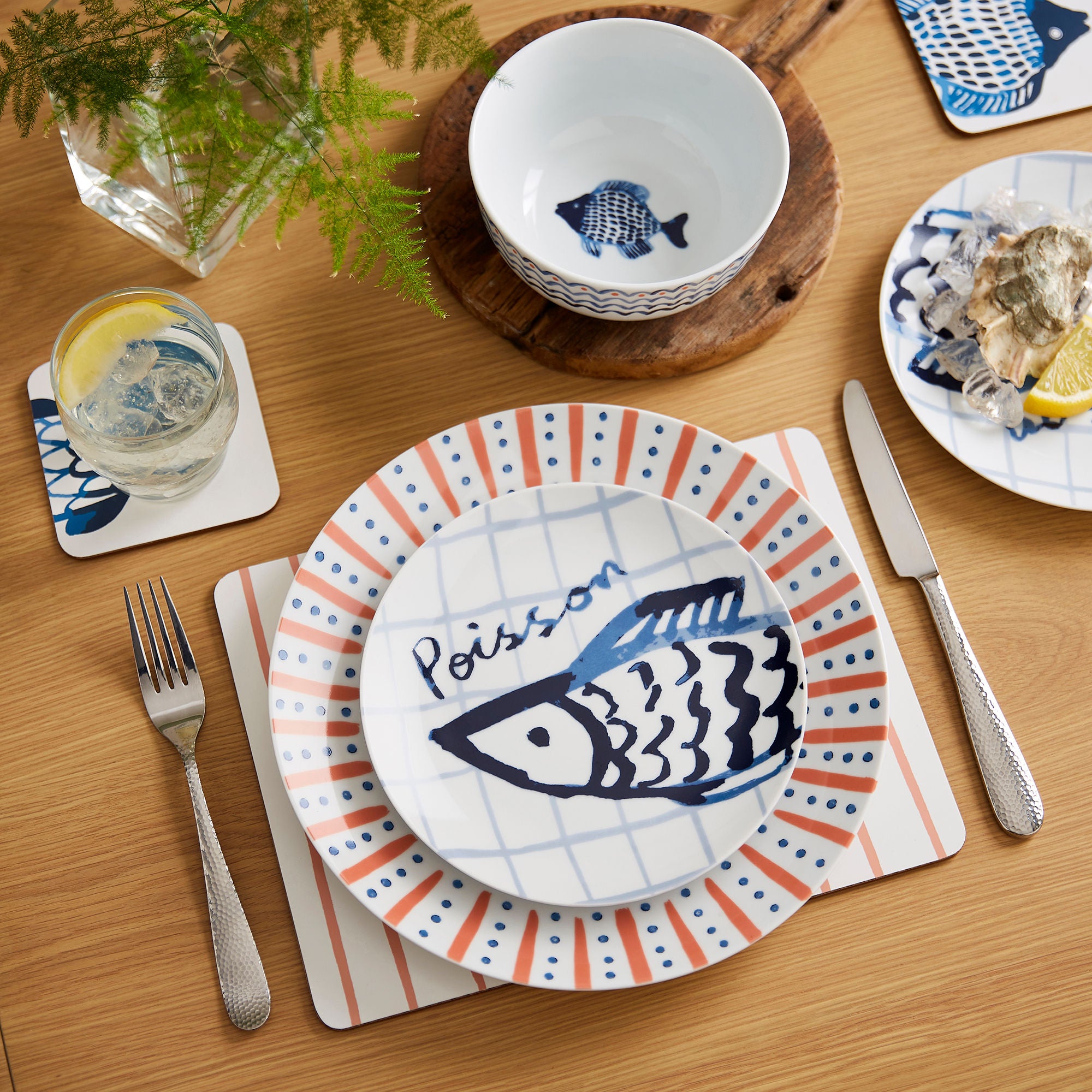 Ulster Weavers Catch of the Day Side Plate - Porcelain One Size in Multi - Plates - Ulster Weavers