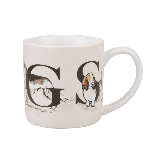 Country Dogs Bone China Mug in Brown
