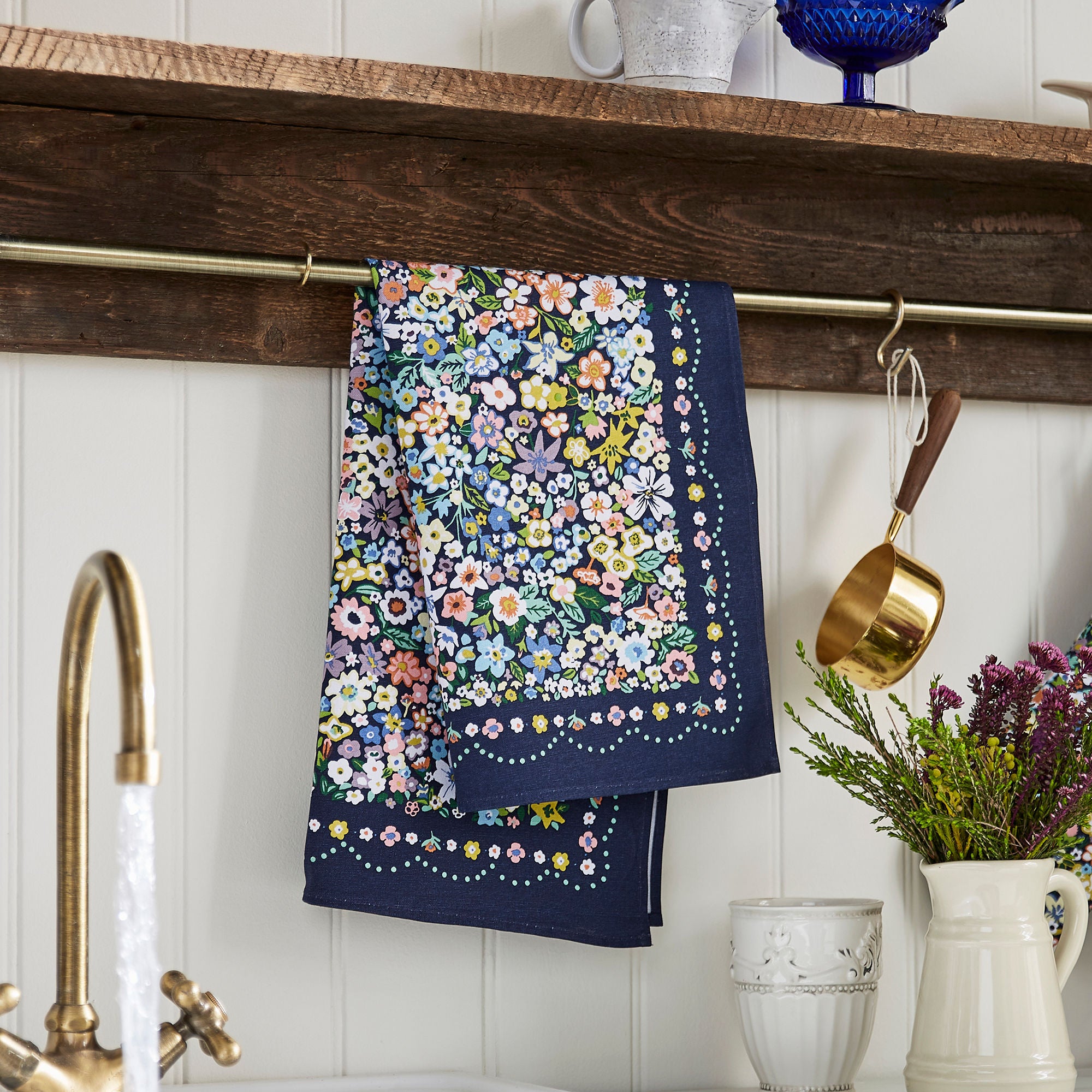 Ulster Weavers Confetti Floral Tea Towel - Cotton One Size in Multi - Tea Towel - Ulster Weavers