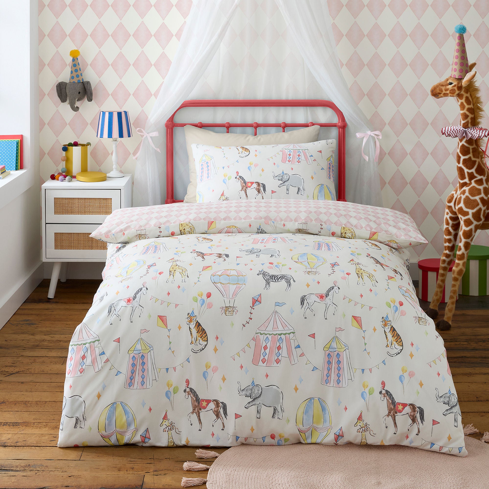 Circus Time Duvet Cover Set in Multicolour - Duvet Cover Set - Bedlam