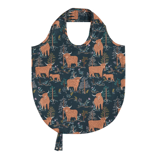 Connie the Cow Foldable Tote Bag Medium in Navy