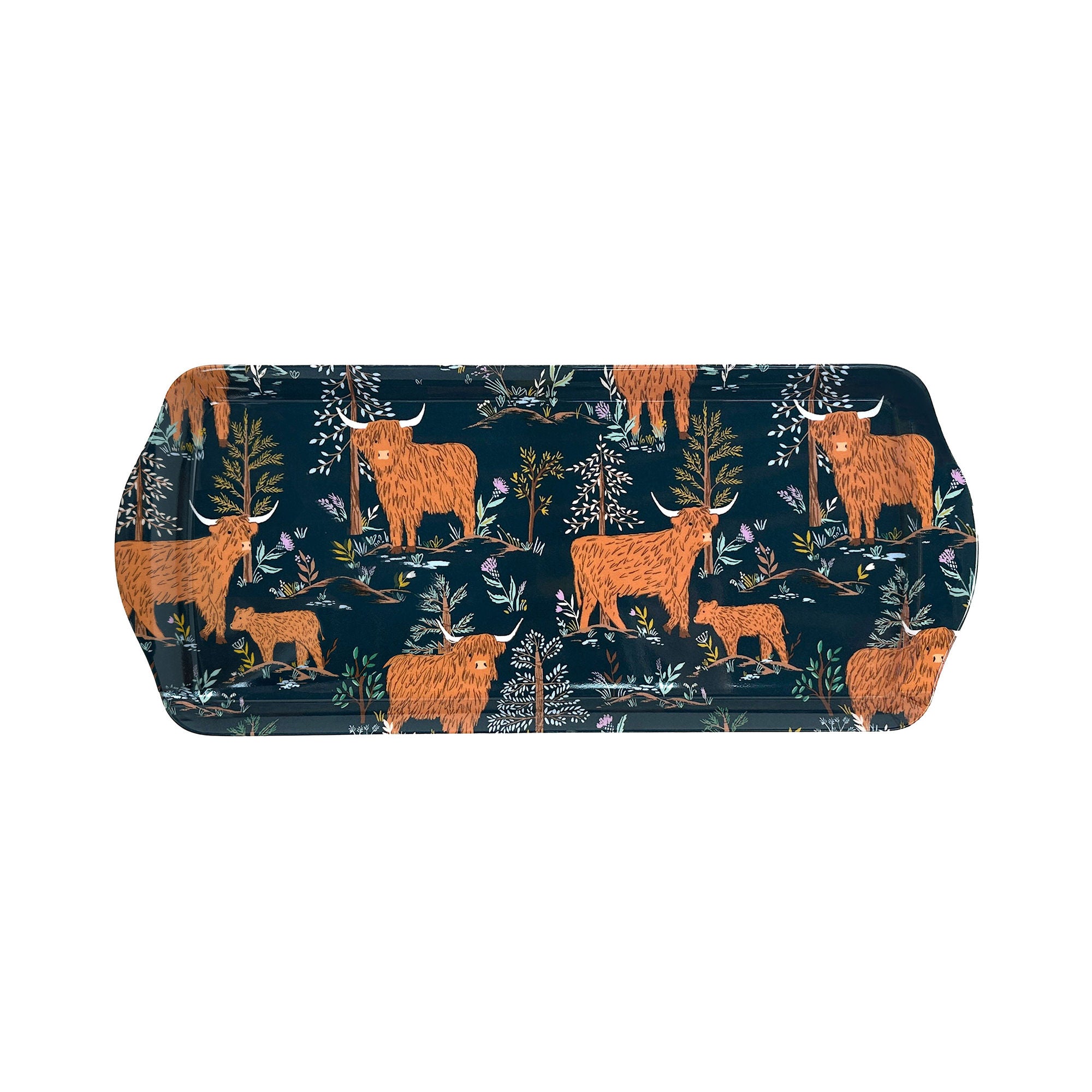 Ulster Weavers Connie the Cow Tray - Small One Size in Navy - Tray - Ulster Weavers