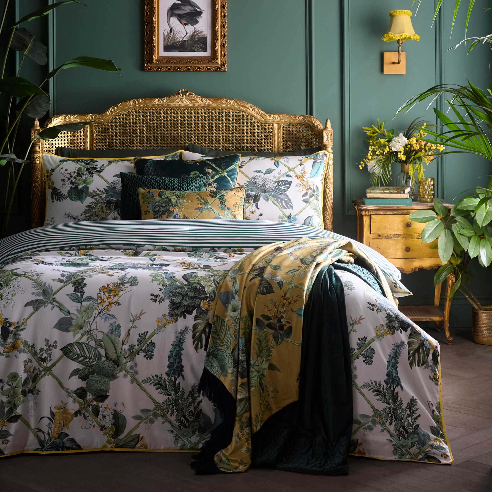 Cotswold Fantasia Dawn Cushion in Gold 30 x 50cm