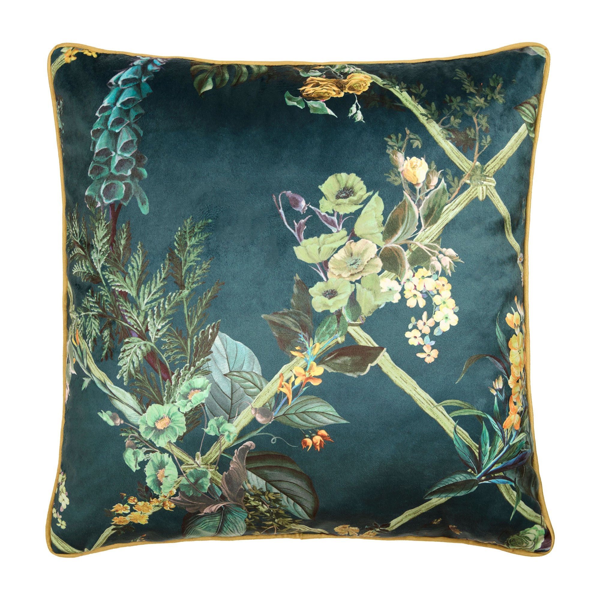 Cotswold Fantasia Dawn Cushion in Green 55 x 55cm